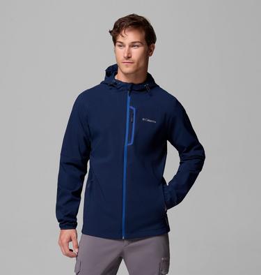 Men's Columbia Tech Softshell Hooded Jacket, Color: Collegiate Navy, image 1