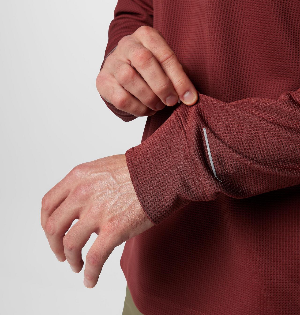 Men's Black Mesa™ Waffle Knit Crew II 6