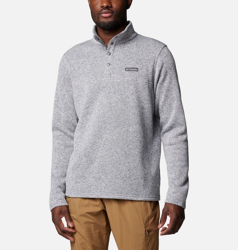 Men's Alto Pass Half Snap Fleece, Color: City Grey Heather, image 1