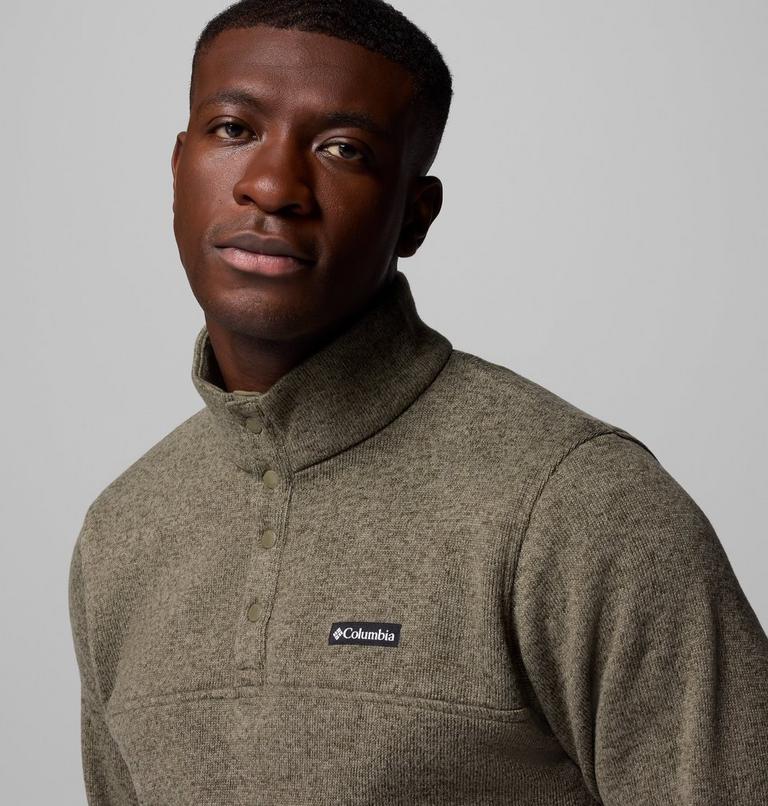 Men's Alto Pass Half Snap Fleece, Color: Stone Green, image 5