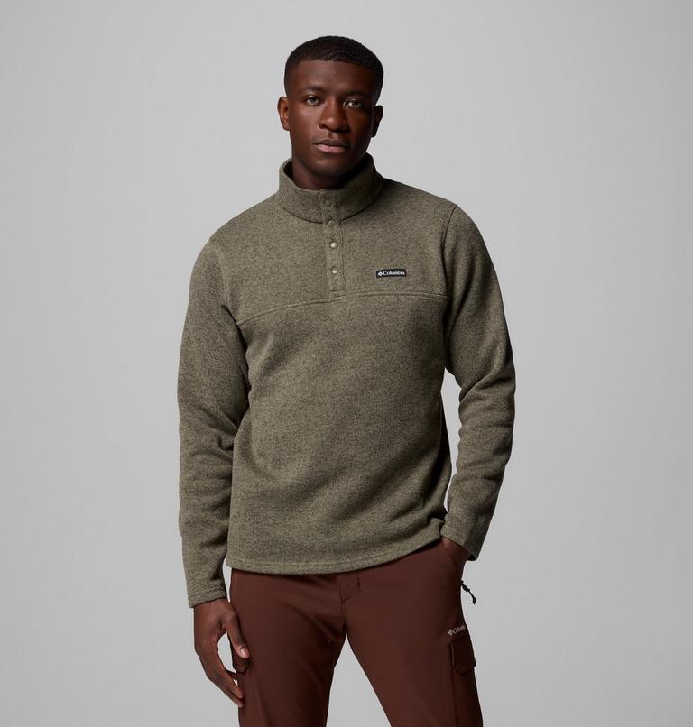 Men's Alto Pass Half Snap Fleece, Color: Stone Green, image 1