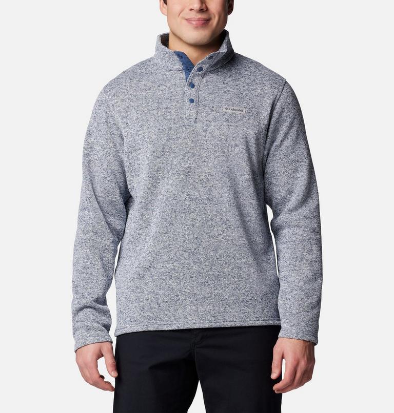 Men's Alto Pass Half Snap Fleece, Color: Dark Mountain Heather, image 1