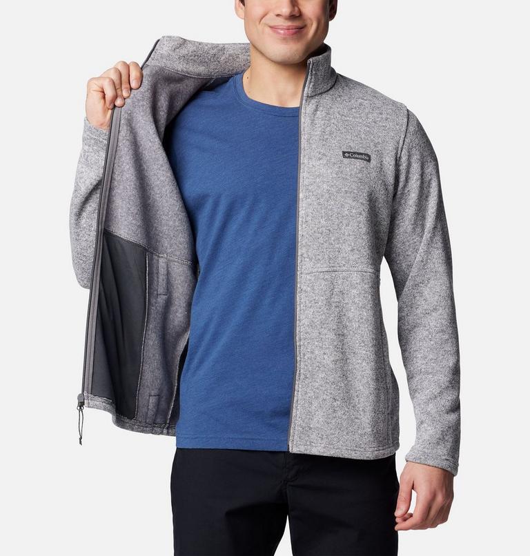 Men's Alto Pass Fleece Jacket, Color: City Grey Heather, image 5