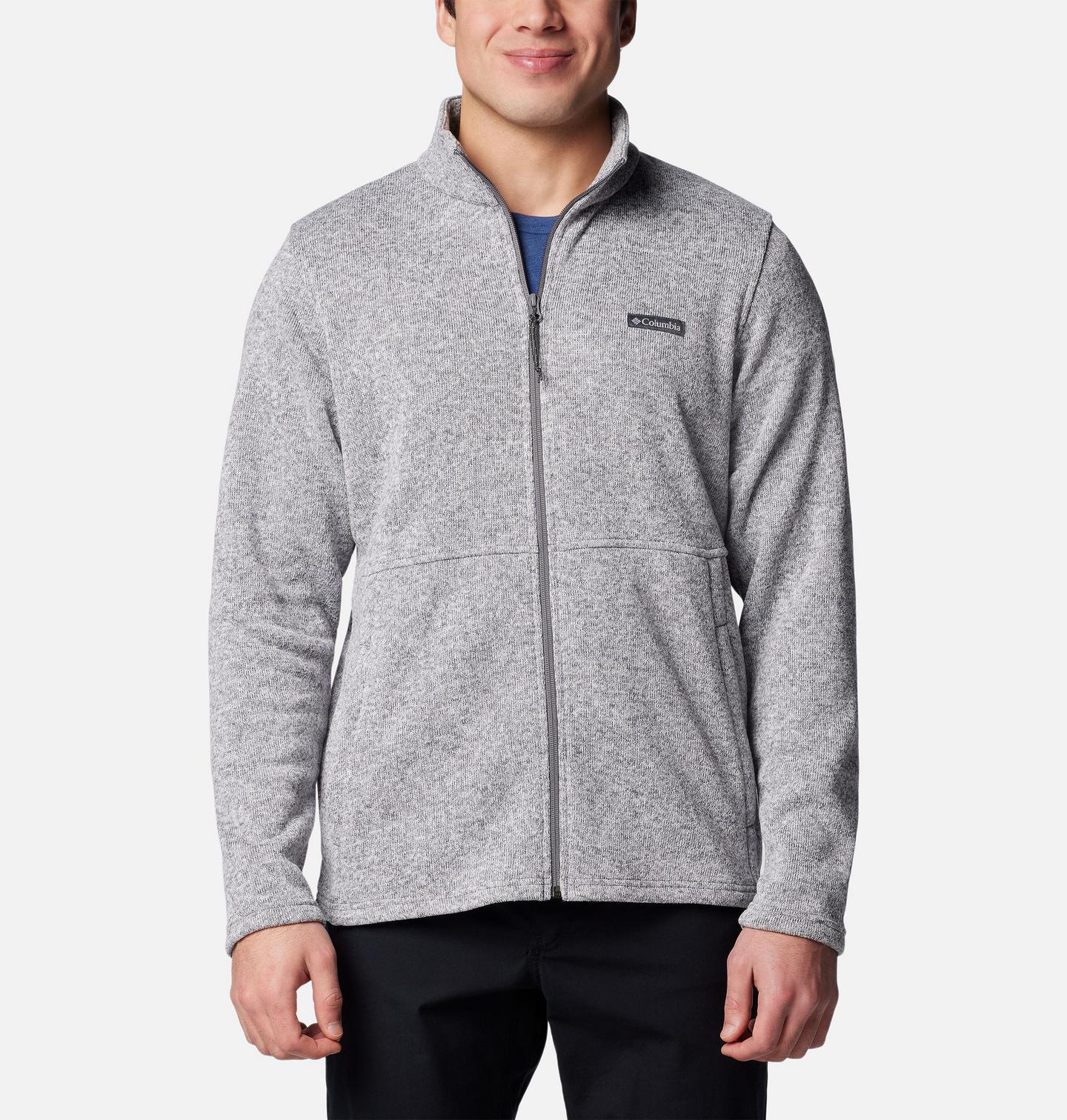 Мужские куртки Columbia Alto Pass Full Zip Fleece, цвет: Серый меланжевый — фото 1
