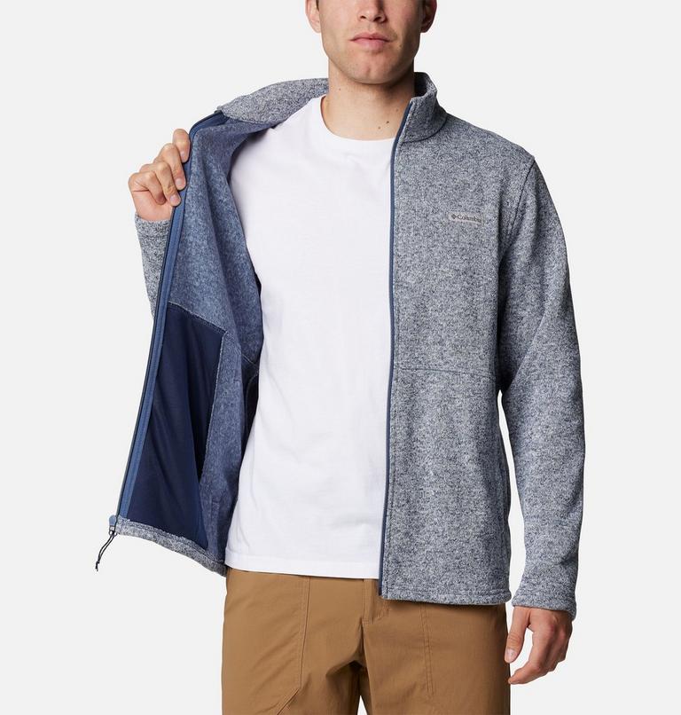 Men's Alto Pass Fleece Jacket, Color: Dark Mountain Heather, image 5