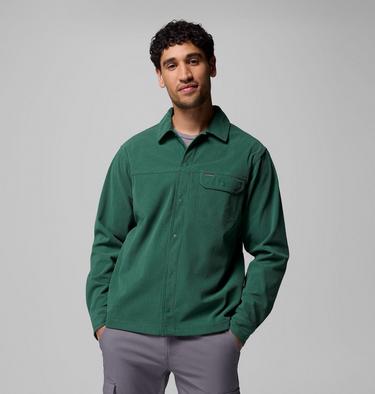 Men's Flare Gun Corduroy Shirt, Color: Rain Forest, image 3
