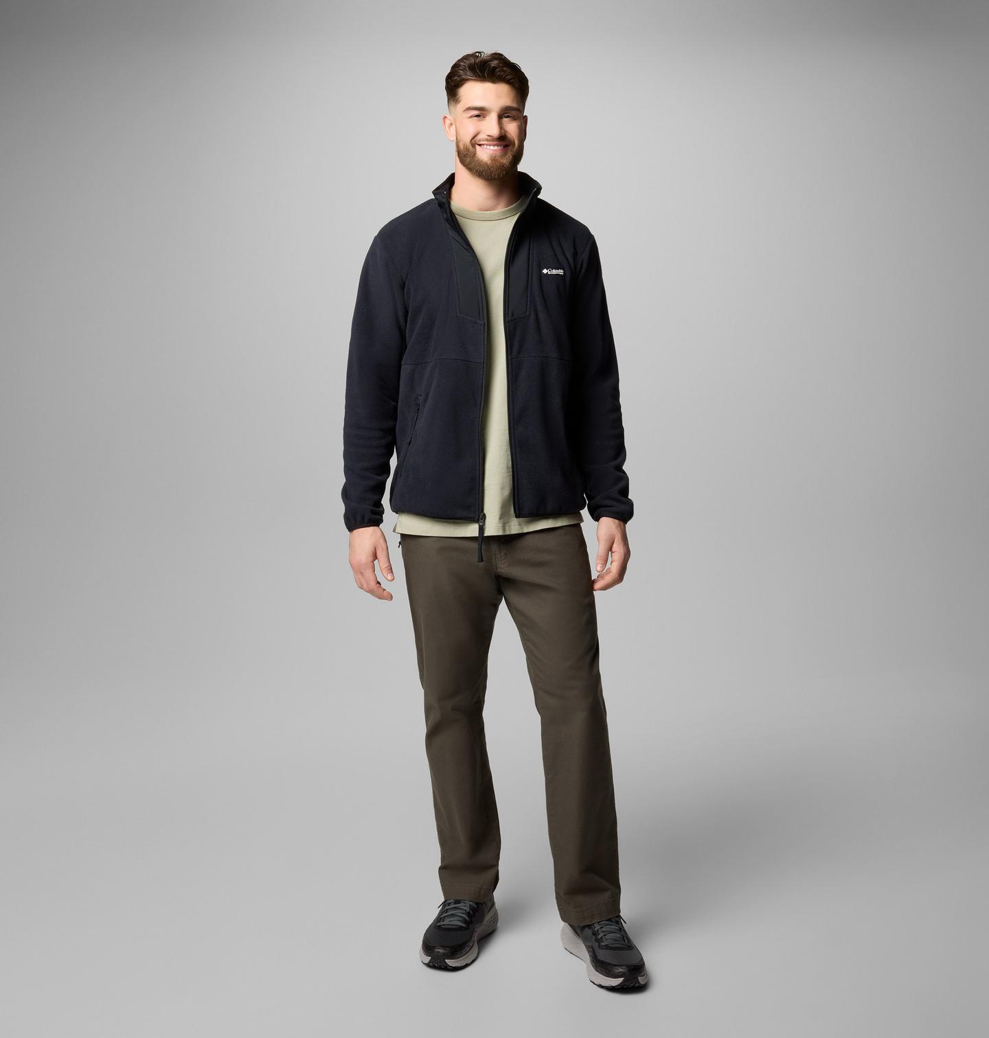Мужские куртки Columbia Sequoia Grove Full Zip Fleece, цвет: Чёрный — фото 2
