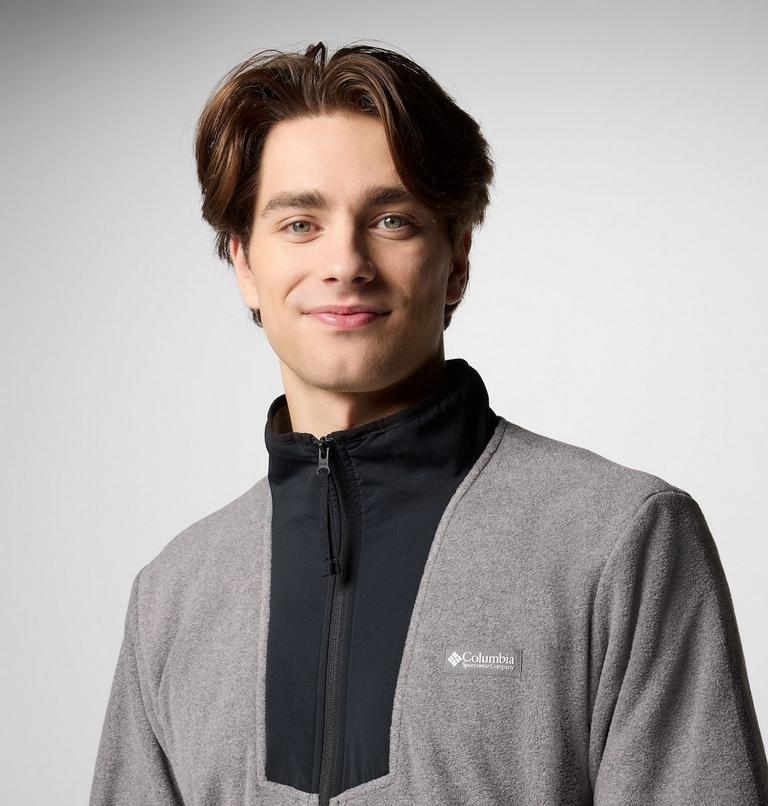 Chaqueta de forro polar Sequoia Grove para hombre, Color: City Grey Heather, Black, image 5