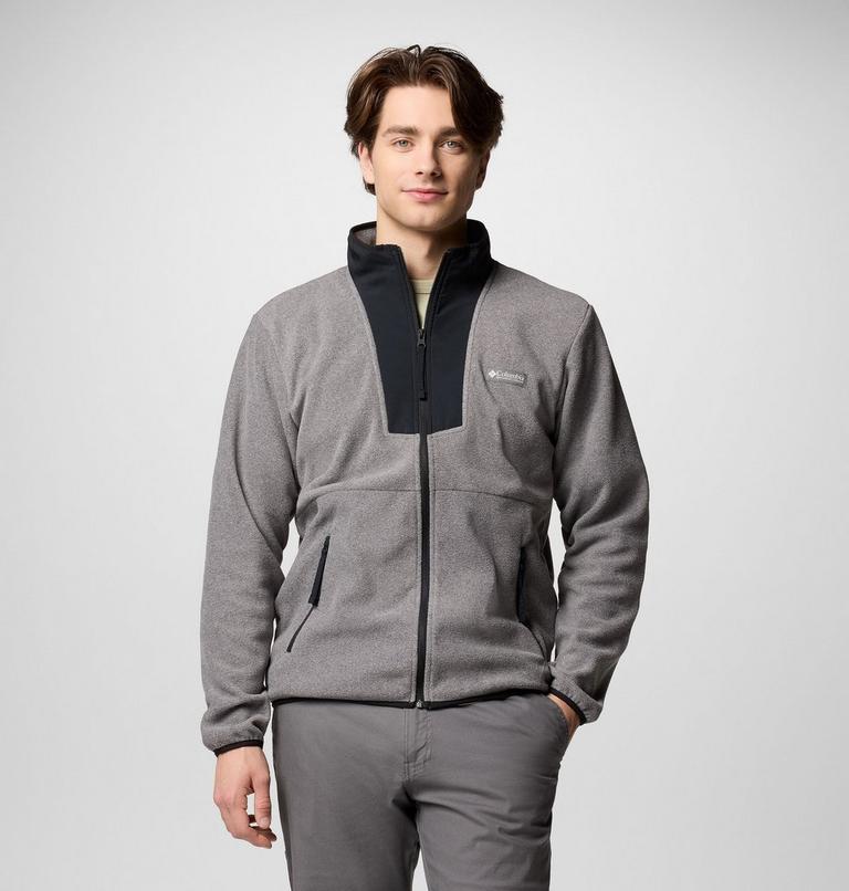 Chaqueta de forro polar Sequoia Grove para hombre, Color: City Grey Heather, Black, image 1