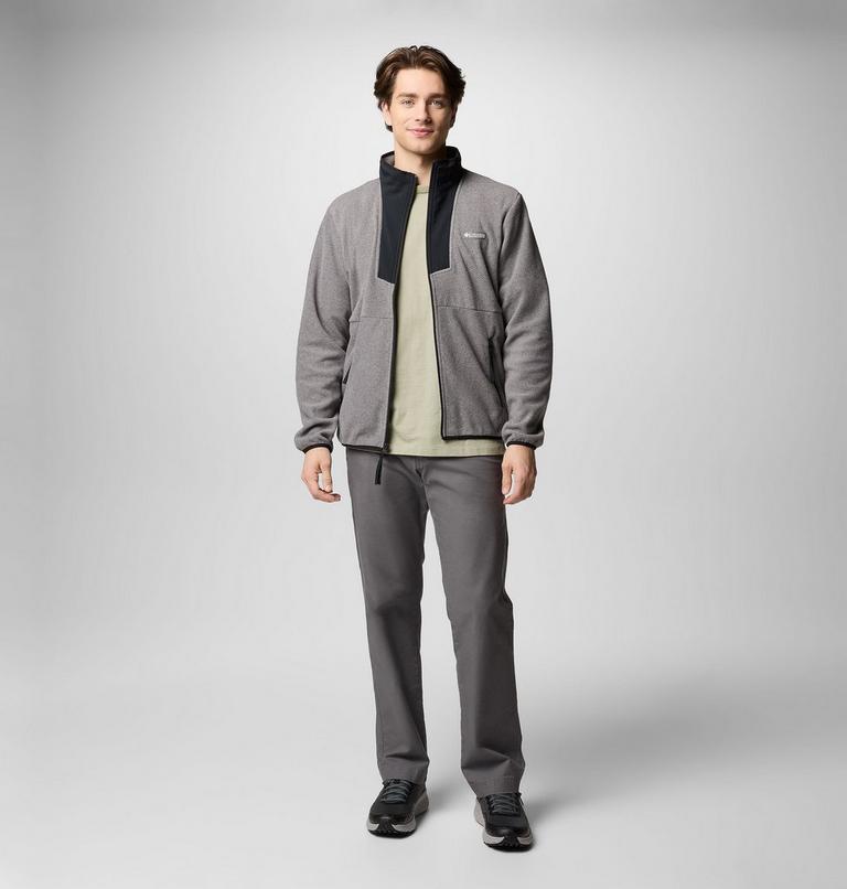 Chaqueta de forro polar Sequoia Grove para hombre, Color: City Grey Heather, Black, image 2