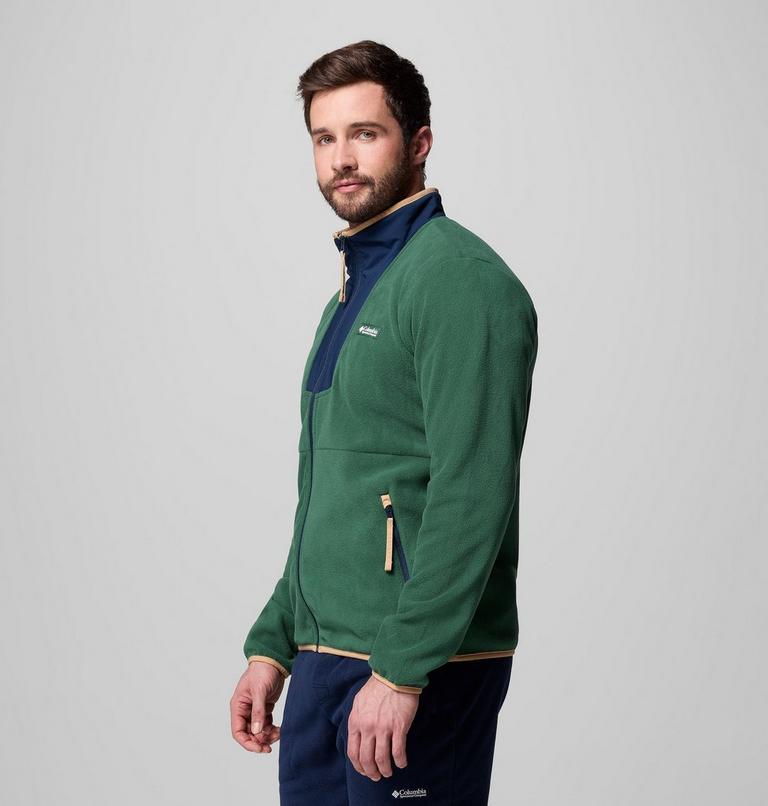 Chaqueta de forro polar Sequoia Grove para hombre, Color: Rain Forest, Collegiate Navy, image 4