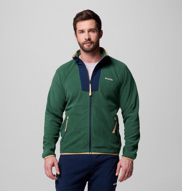 Chaqueta de forro polar Sequoia Grove para hombre, Color: Rain Forest, Collegiate Navy, image 5