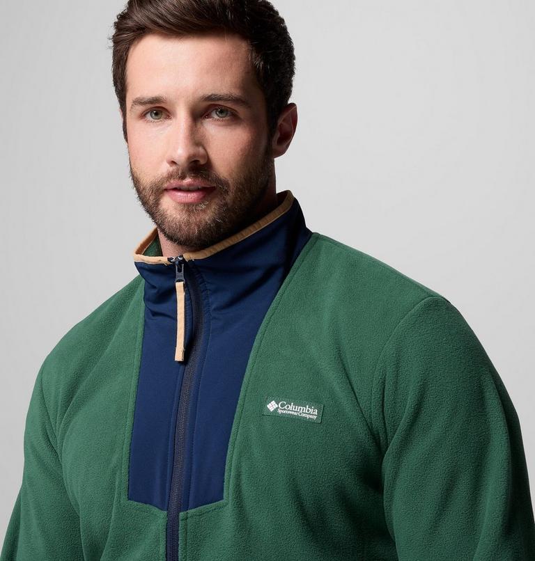 Chaqueta de forro polar Sequoia Grove para hombre, Color: Rain Forest, Collegiate Navy, image 6