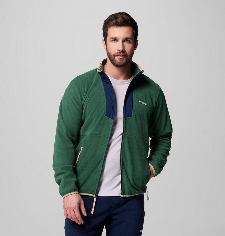 Chaqueta de forro polar Sequoia Grove para hombre, Color: Rain Forest, Collegiate Navy, image 1