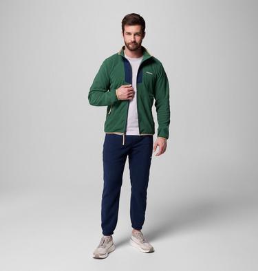 Sequoia Grove Full Zip Fleece, Color: Rain Forest, Collegiate Navy, image 4