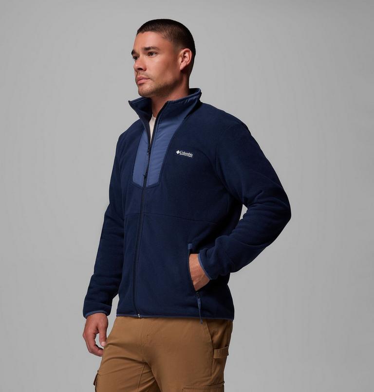 Chaqueta de forro polar Sequoia Grove para hombre, Color: Collegiate Navy, Dark Mtn, image 4