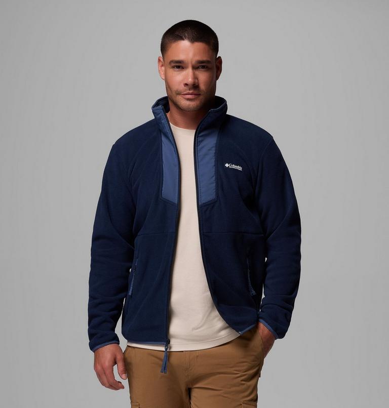 Chaqueta de forro polar Sequoia Grove para hombre, Color: Collegiate Navy, Dark Mtn, image 5
