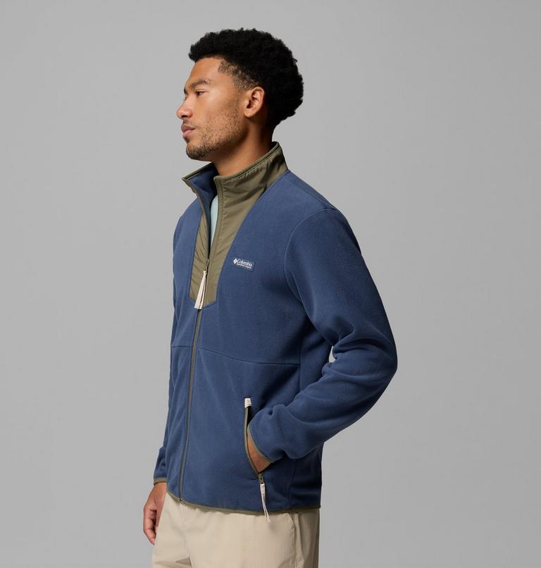 Men's Sequoia Grove Fleece Jacket, Color: Dark Mountain, Stone Green, image 4