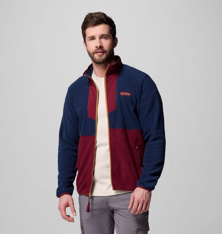 Chaqueta de forro polar Sequoia Grove para hombre, Color: Rich Wine, Collegiate Navy, image 5