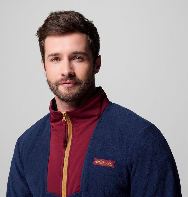 Chaqueta de forro polar Sequoia Grove para hombre, Color: Rich Wine, Collegiate Navy, image 6
