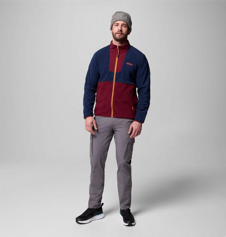 Chaqueta de forro polar Sequoia Grove para hombre, Color: Rich Wine, Collegiate Navy, image 2