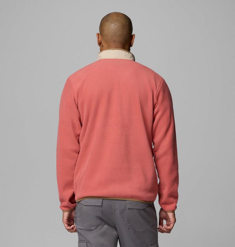 Men's Sequoia Grove Fleece Jacket, Color: Washed Red, Ancient Fossil, image 3