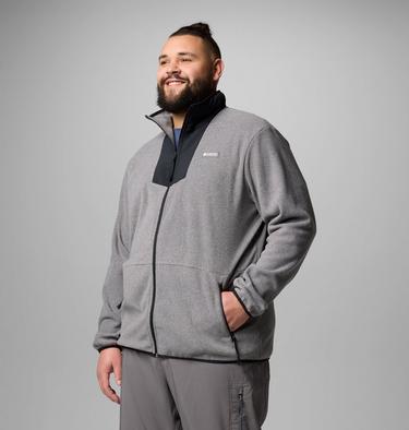 Chaqueta de forro polar Sequoia Grove para hombre - Talla grande, Color: City Grey Heather, Black, image 8