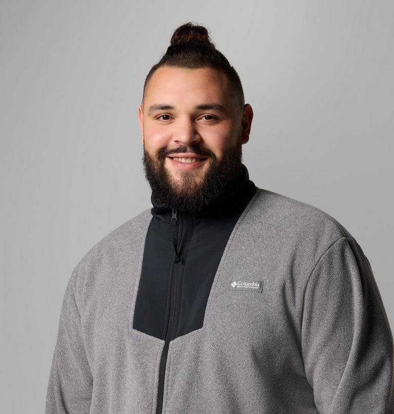 Chaqueta de forro polar Sequoia Grove para hombre - Talla grande, Color: City Grey Heather, Black, image 5