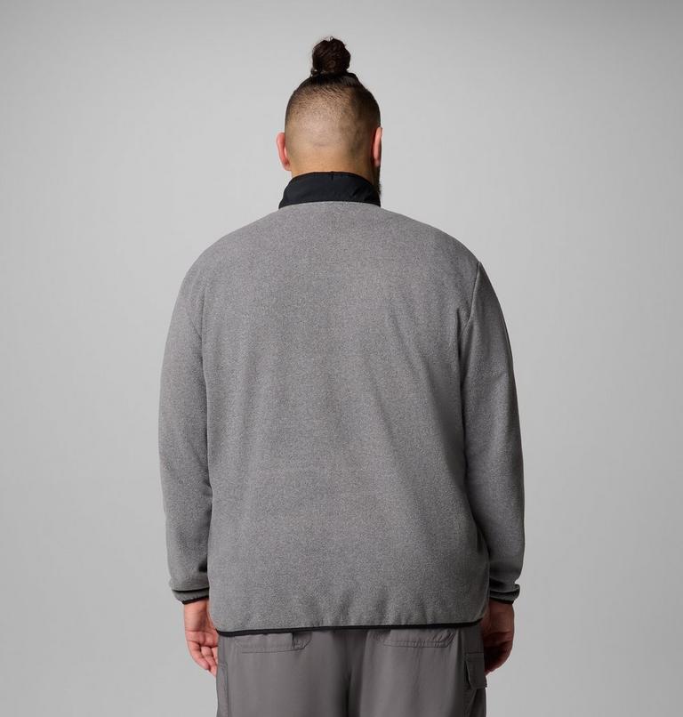 Chaqueta de forro polar Sequoia Grove para hombre - Talla grande, Color: City Grey Heather, Black, image 3