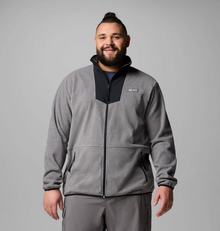 Chaqueta de forro polar Sequoia Grove para hombre - Talla grande, Color: City Grey Heather, Black, image 1