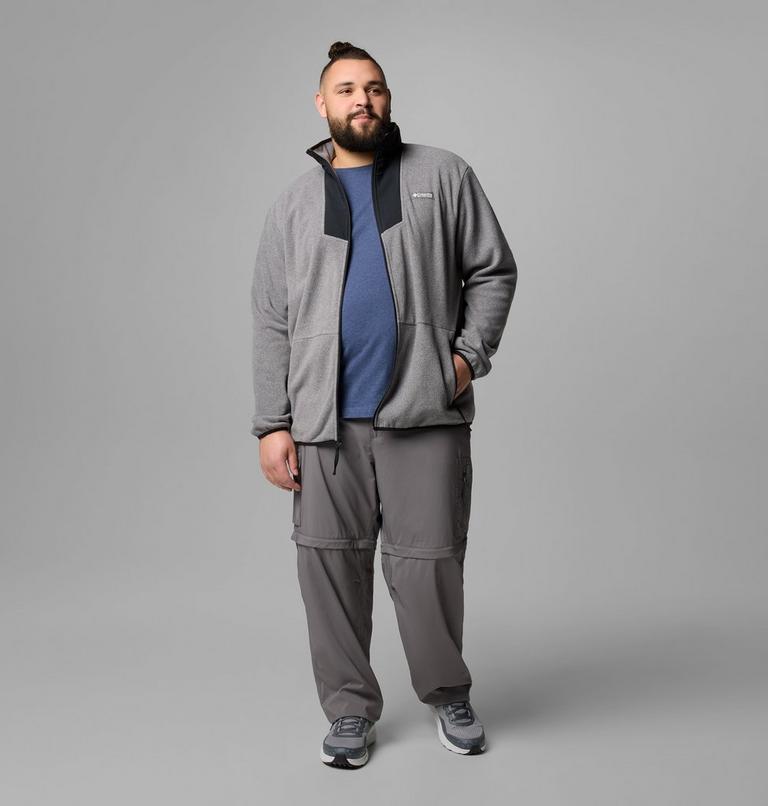 Chaqueta de forro polar Sequoia Grove para hombre - Talla grande, Color: City Grey Heather, Black, image 2