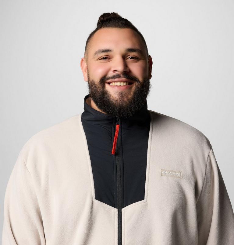 Men's Sequoia Grove Fleece Jacket - Extended Size, Color: Dark Stone, Black, image 5