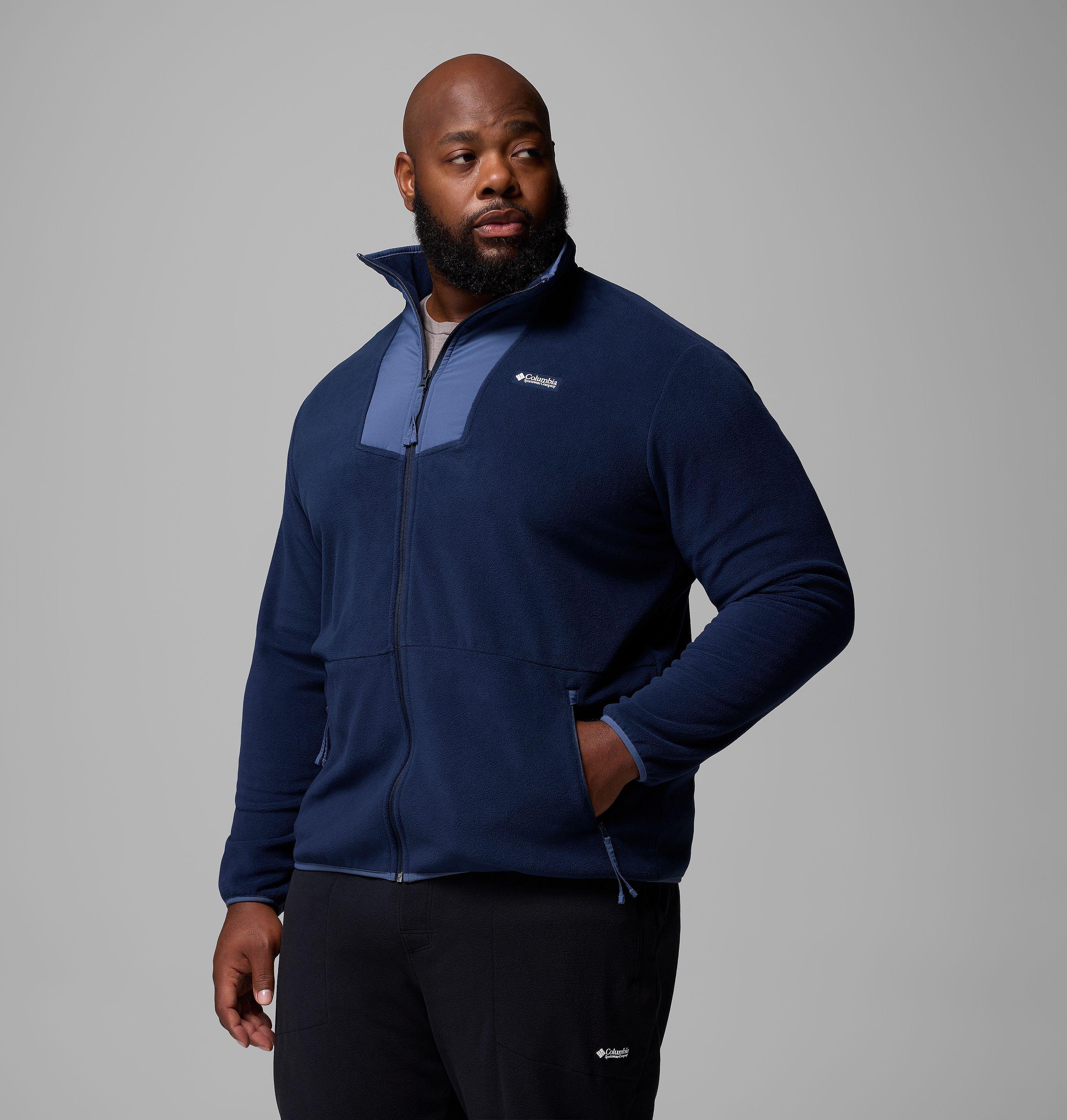 Vêtement polaire à fermeture éclair pleine longueur Sequoia Grove pour homme – Tailles fortes 4