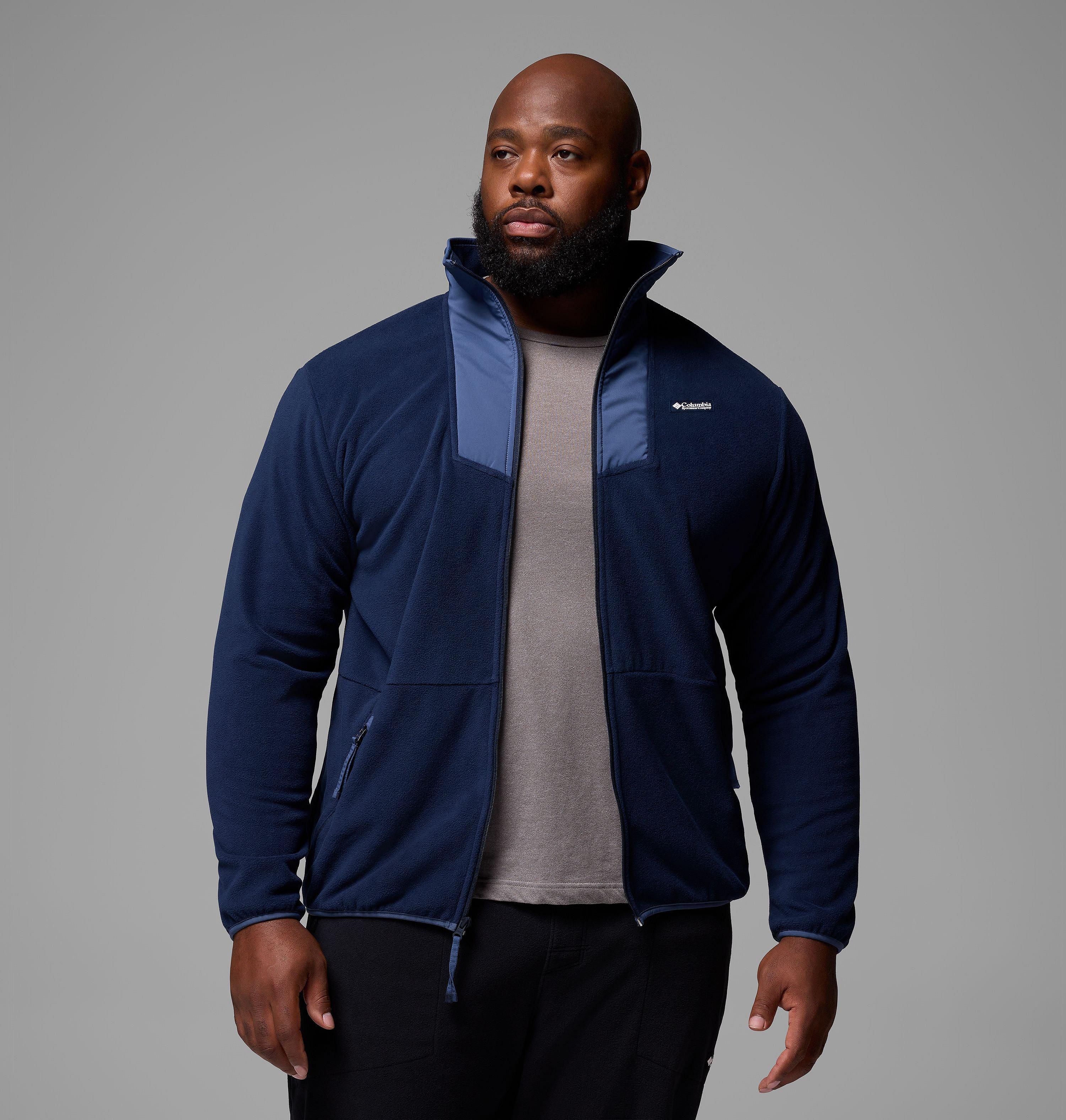Vêtement polaire à fermeture éclair pleine longueur Sequoia Grove pour homme – Tailles fortes 5