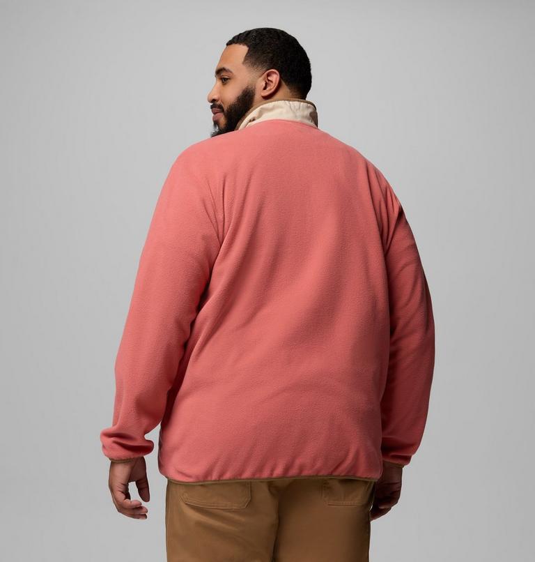 Men's Sequoia Grove Fleece Jacket - Extended Size, Color: Washed Red, Ancient Fossil, image 3