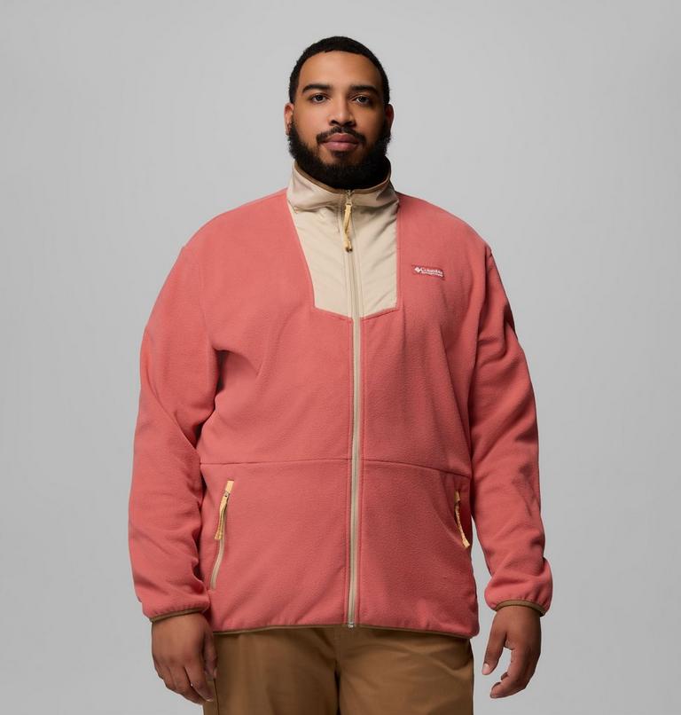 Men's Sequoia Grove Fleece Jacket - Extended Size, Color: Washed Red, Ancient Fossil, image 1