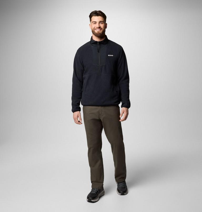 Men's Sequoia Grove Half Zip Fleece, Color: Black, image 2