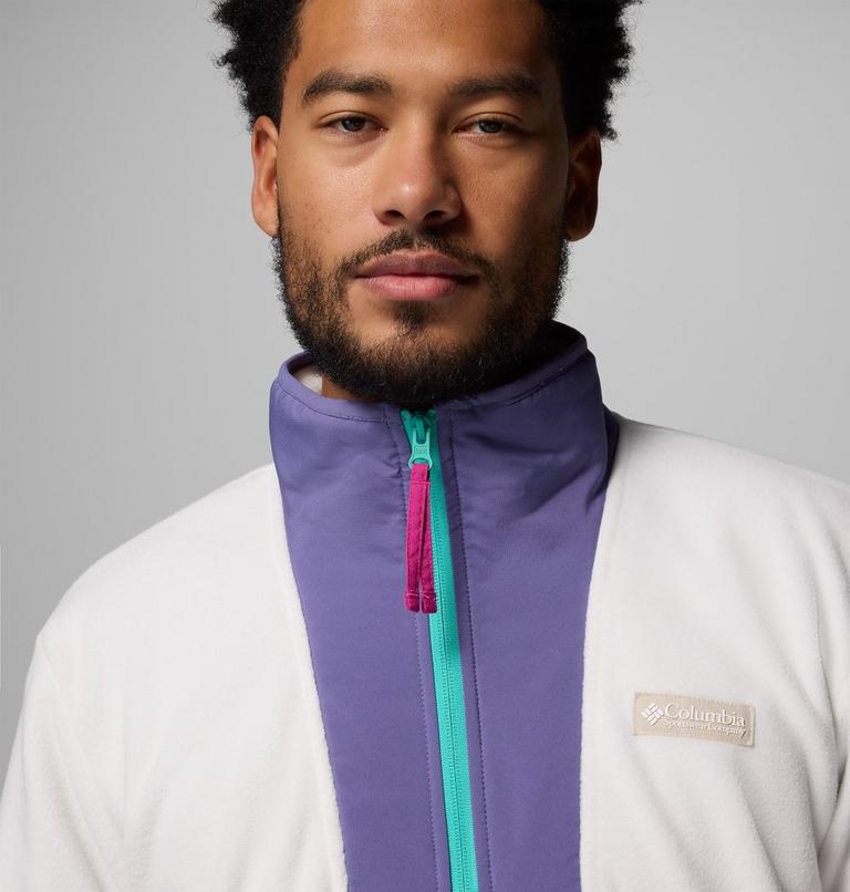 Men's Sequoia Grove Half Zip Fleece, Color: Sea Salt, Stormwatch, image 5