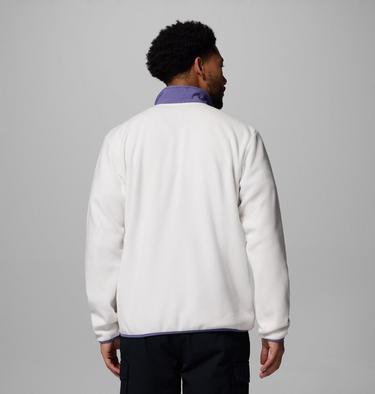 Men's Sequoia Grove Half Zip Fleece, Color: Sea Salt, Stormwatch, image 7