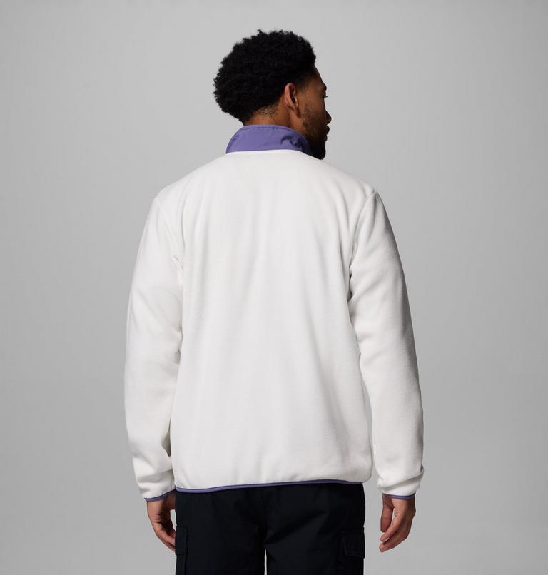 Men's Sequoia Grove Half Zip Fleece, Color: Sea Salt, Stormwatch, image 3