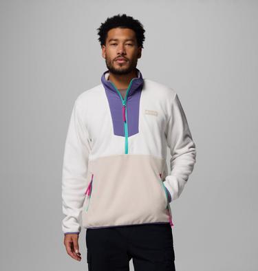 Sequoia Grove Half Zip Fleece, Color: Sea Salt, Stormwatch, image 3