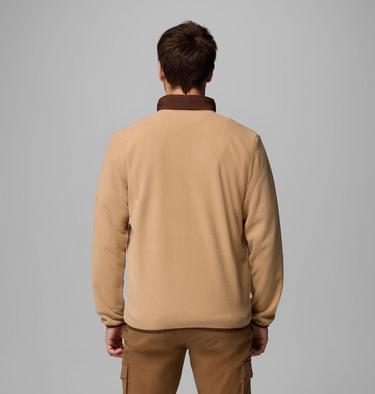 Men's Sequoia Grove Half Zip Fleece, Color: Canoe, Dark Stone, Tobacco, image 3