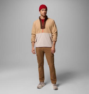 Men's Sequoia Grove Half Zip Fleece, Color: Canoe, Dark Stone, Tobacco, image 2