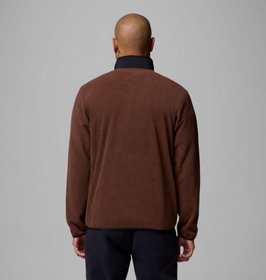 Men's Sequoia Grove Half Zip Fleece, Color: Tobacco, Black, image 15