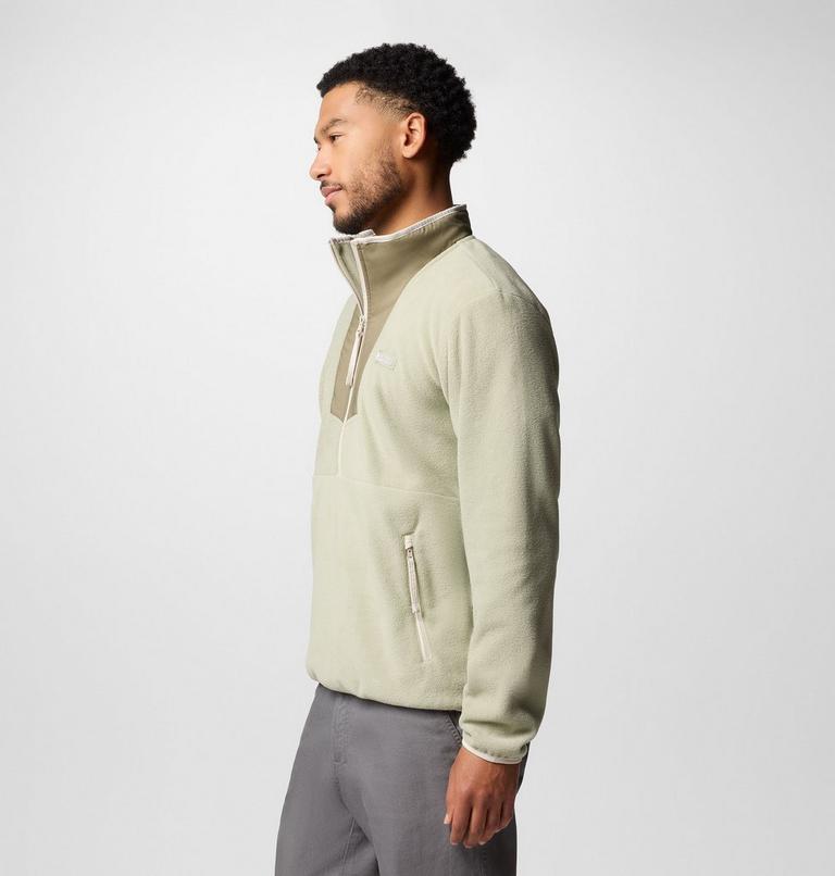 Forro polar con media cremallera Sequoia Grove para hombre, Color: Safari, Stone Green, image 3