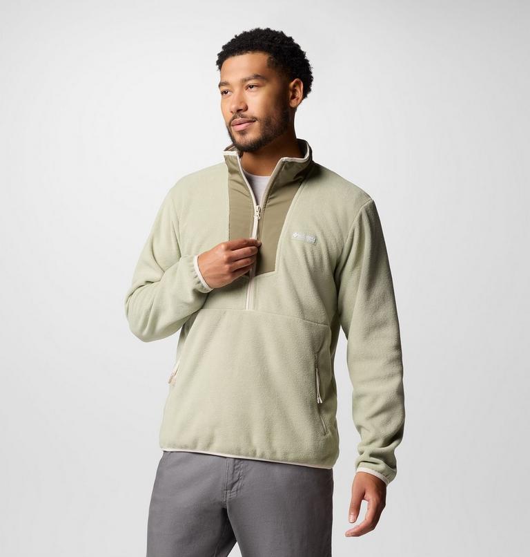Forro polar con media cremallera Sequoia Grove para hombre, Color: Safari, Stone Green, image 5
