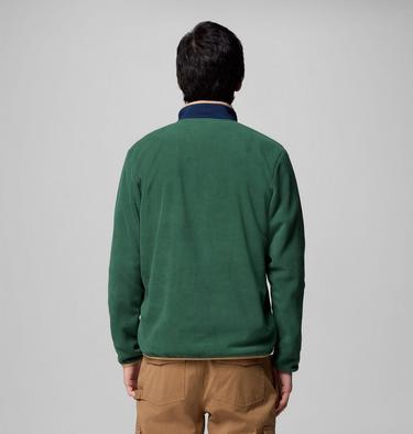 Men's Sequoia Grove Half Zip Fleece, Color: Rain Forest, Coll Navy, image 7