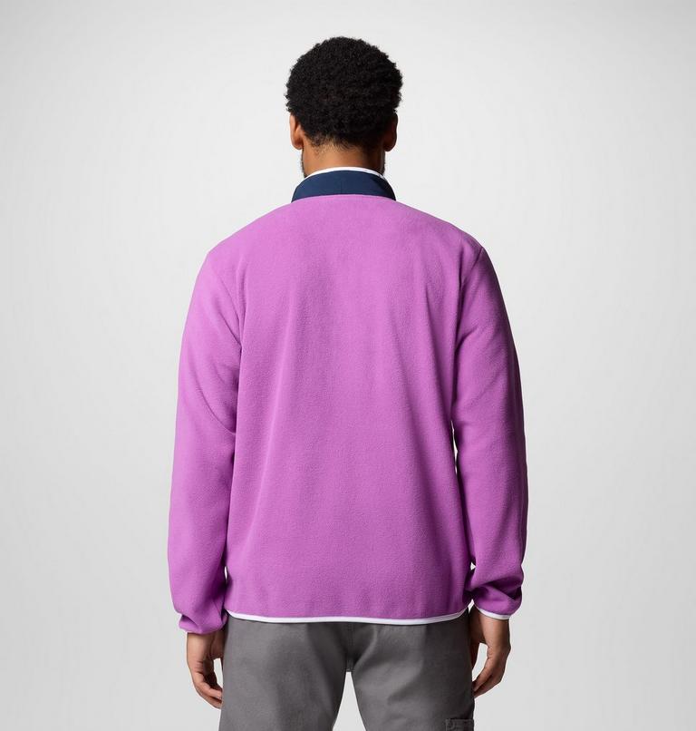 Men's Sequoia Grove Half Zip Fleece, Color: Razzle, Coll Navy, image 2