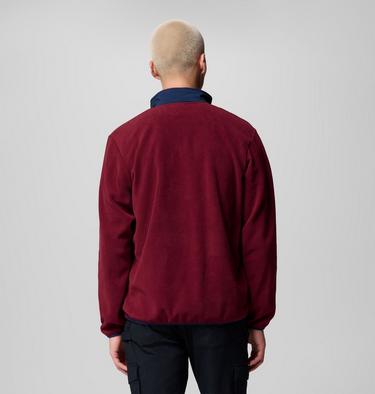 Men's Sequoia Grove Half Zip Fleece, Color: Rich Wine, Collegiate Navy, image 11