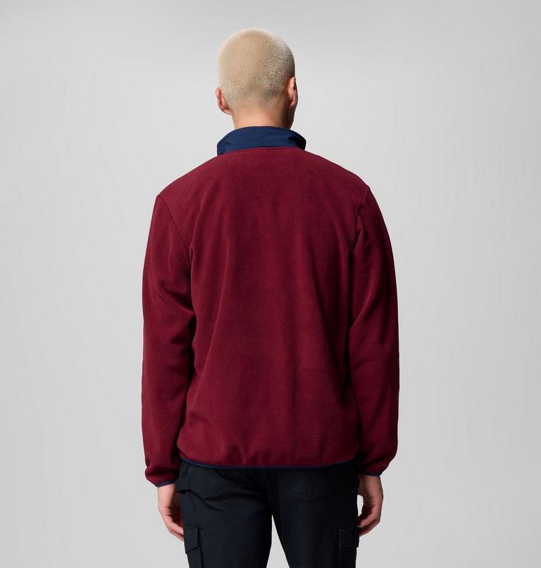 Men's Sequoia Grove Half Zip Fleece, Color: Rich Wine, Collegiate Navy, image 3